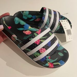 Adidas Adilette, size 6, NWT, box included